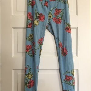 Lularoe OS floral leggings